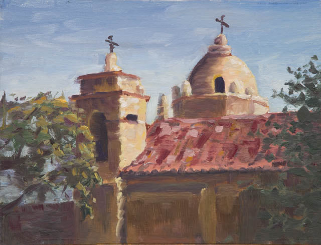 Carmel Mission Painting - Fine Art Print
