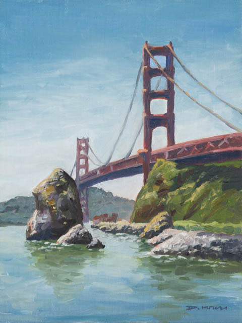 Golden Gate Bridge Painting - Fine Art Print