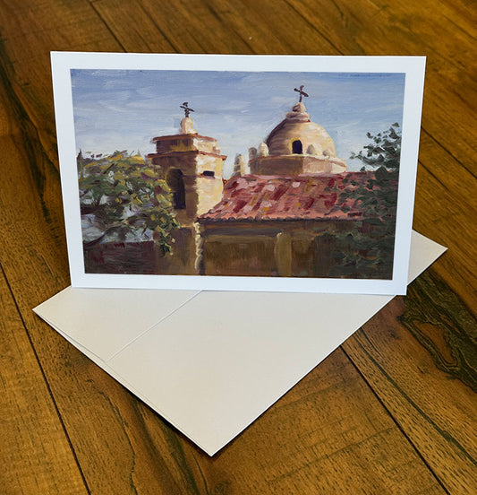 Carmel Mission Painting - Note Card