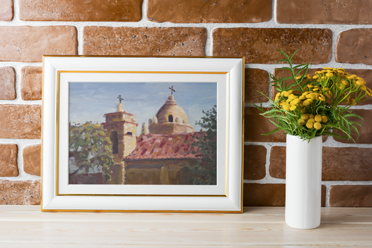 Carmel Mission Painting - Fine Art Print