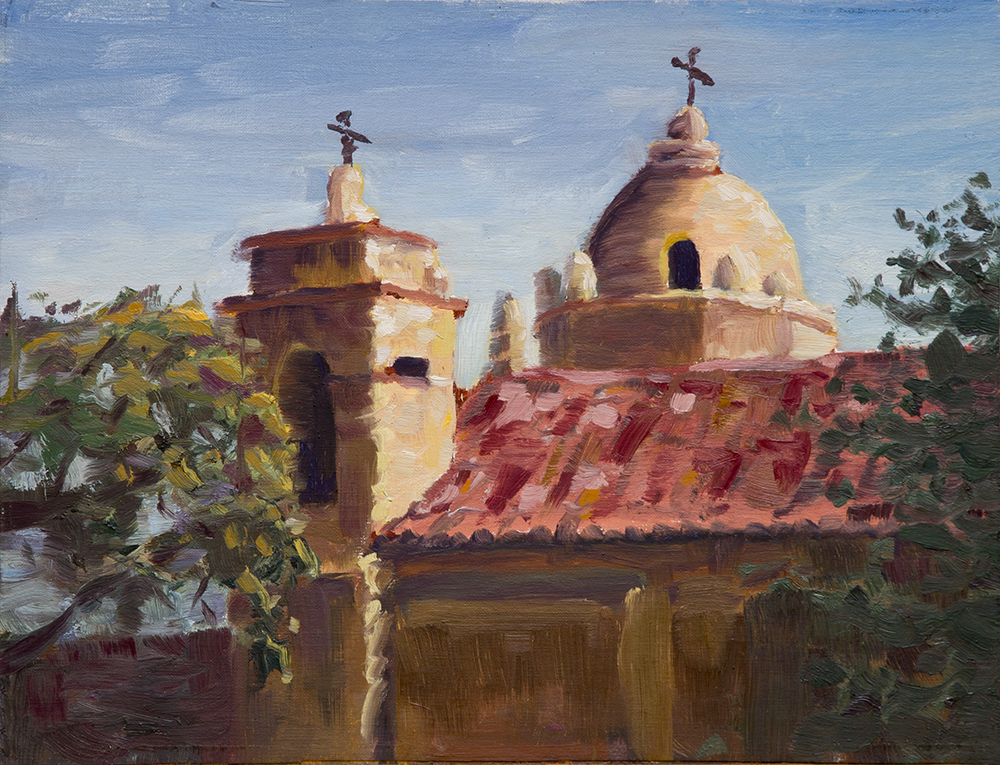 Carmel Mission Painting - Fine Art Print