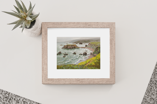 Goat Rock Painting - Fine Art Print