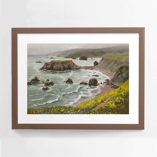 Goat Rock Painting - Fine Art Print